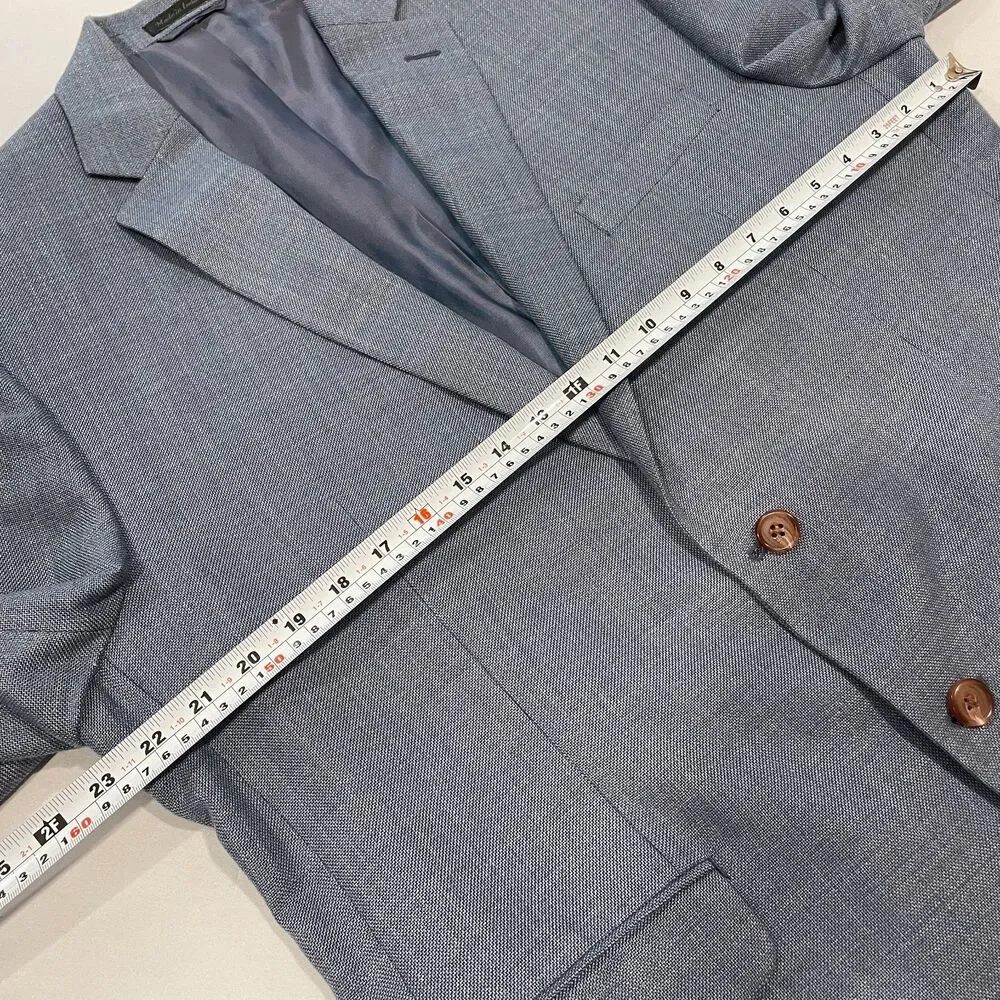 ~ Lauren Ralph Lauren 44R Men's LRL Blazer Sport Coat Blue Texture 44 R